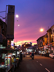 マレーシア、ペナンの夕日